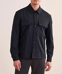 Wool-Blend Gabardine Overshirt