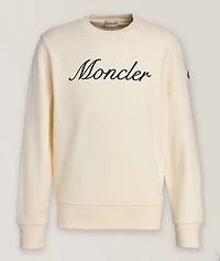 Embroidered Cursive Logo Sweatshirt