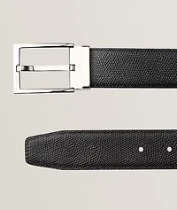 Reversible Rectangular Leather Belt
