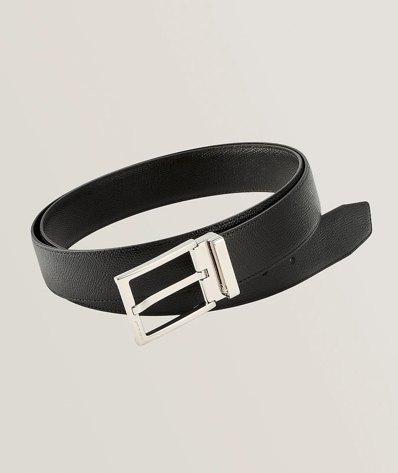 Reversible Rectangular Leather Belt