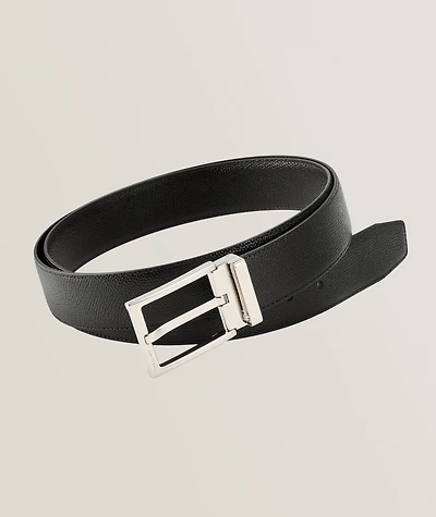 Reversible Rectangular Leather Belt