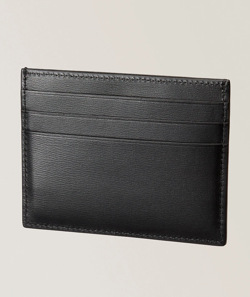 Embossed Logo Leather Cardholder