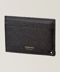 Micro-Gancio Grained Leather Cardholder