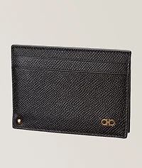 Micro-Gancio Grained Leather Cardholder