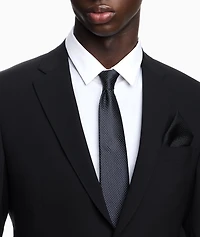 Jacquard Micro-Motif Silk Pocket Square