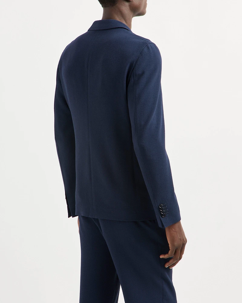 Upton Line Seersucker Virgin Wool Sport Jacket