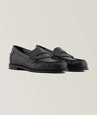 Leather Moccasin Penny Loafers