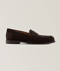 Suede Moccasin Penny Loafers