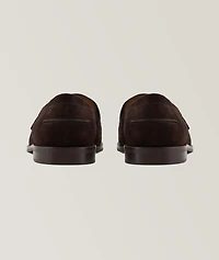 Suede Moccasin Penny Loafers