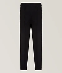 Cotton-Blend Jersey Logo Band Pants