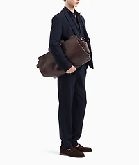 3D Textured Jersey-Wool Trousers