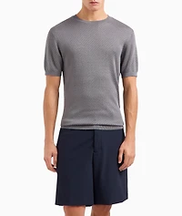 Micro-Pattern Jacquard Sweater