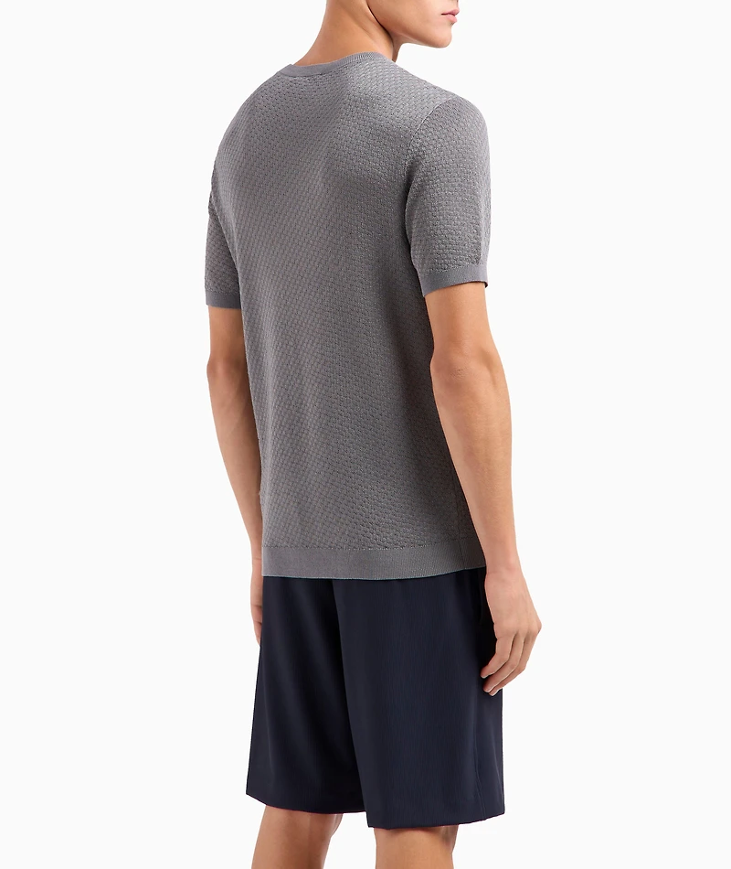 Micro-Pattern Jacquard Sweater