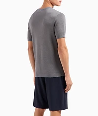 Micro-Pattern Jacquard Sweater