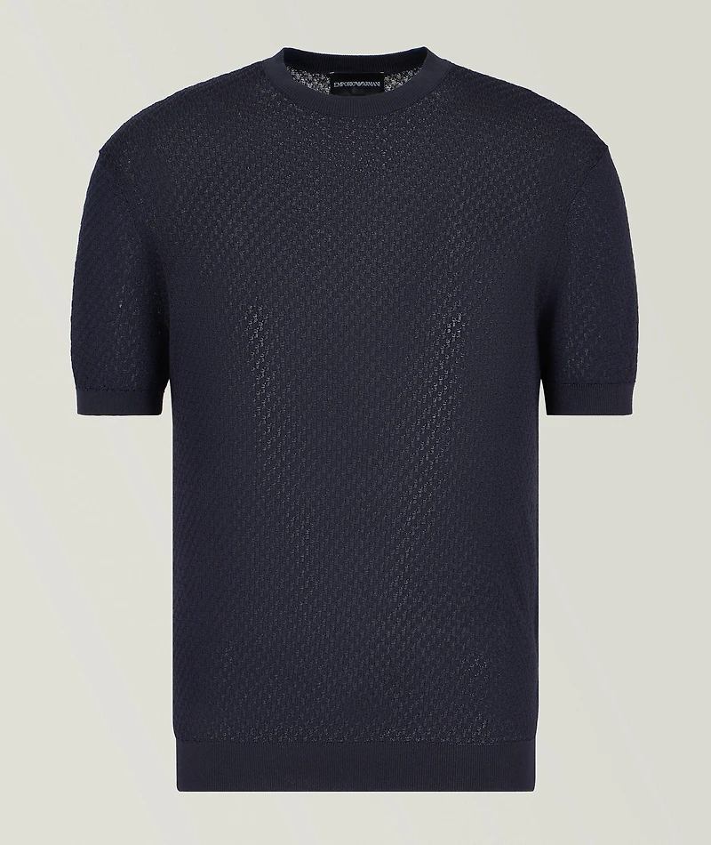 Jacquard Cotton-Blend Sweater