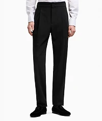 Technical Waffle Flat-Front Dress Pants