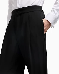 Technical Waffle Flat-Front Dress Pants