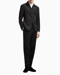 Technical Waffle Flat-Front Dress Pants