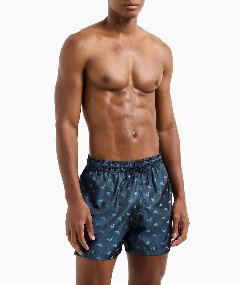 Jacquard Logo Swim Shorts