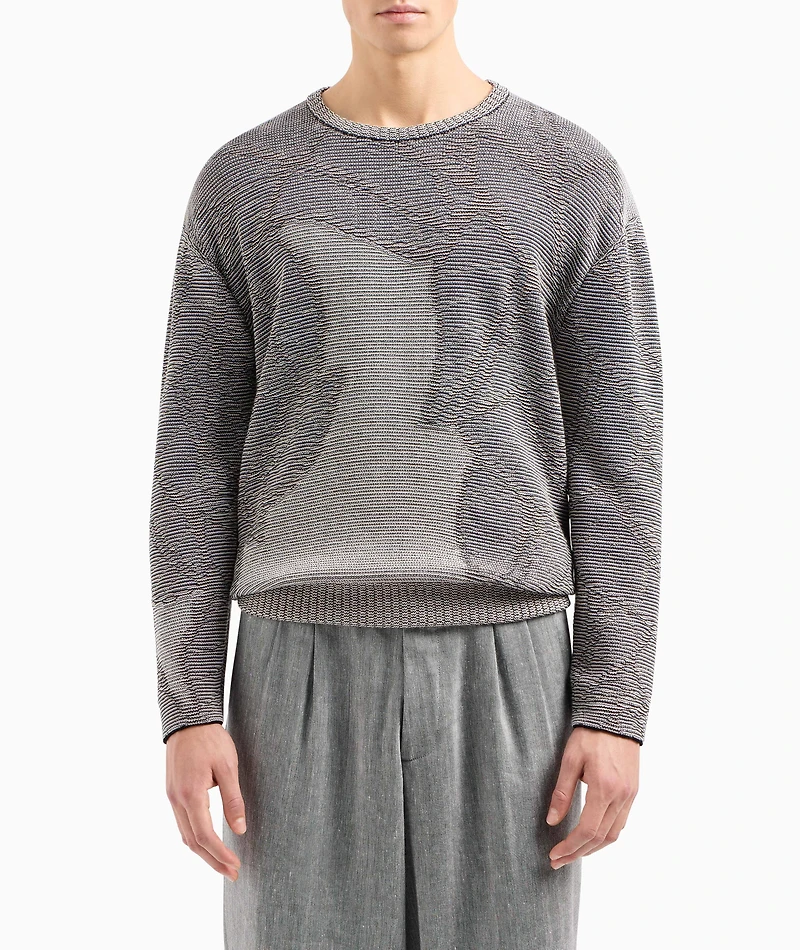 Jacquard Cotton-Cashmere Blend Sweater
