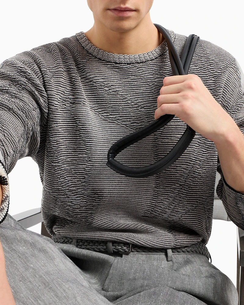 Jacquard Cotton-Cashmere Blend Sweater