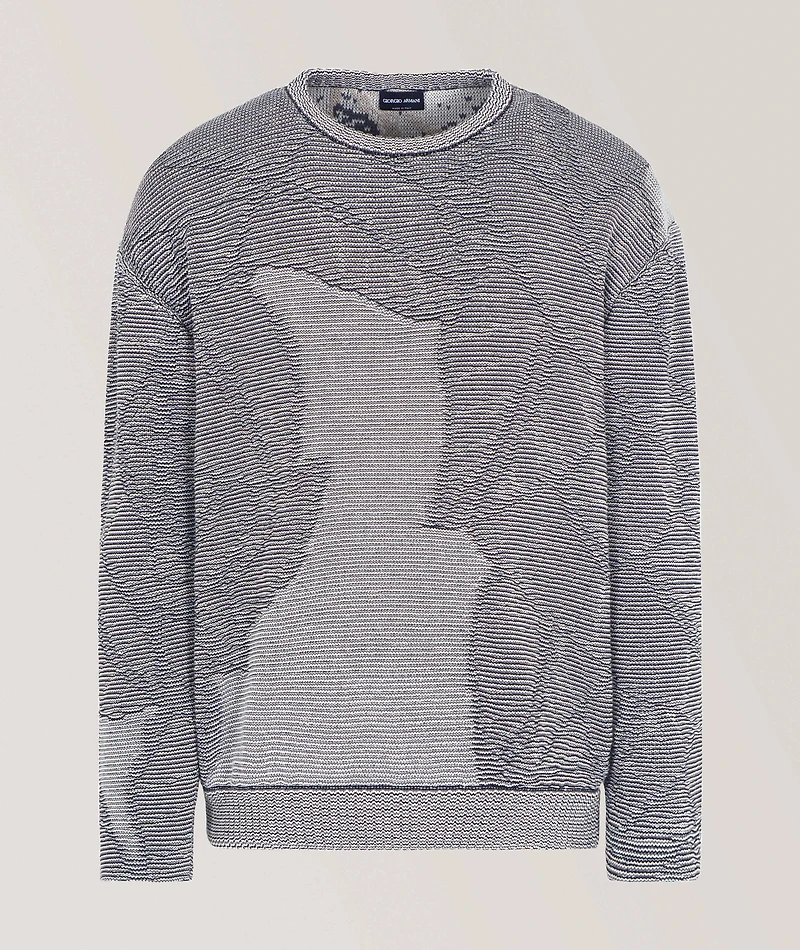 Jacquard Cotton-Cashmere Blend Sweater