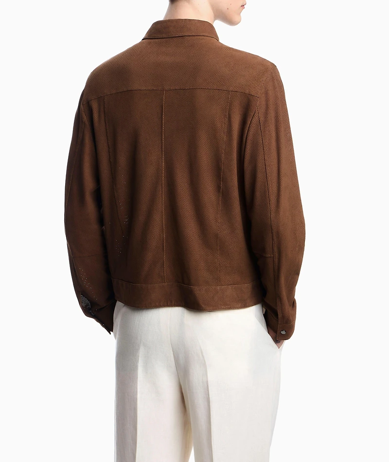 Icon Perforated Goat Suede Jacket