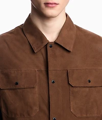 Icon Perforated Goat Suede Jacket