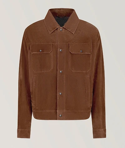 Icon Perforated Goat Suede Jacket
