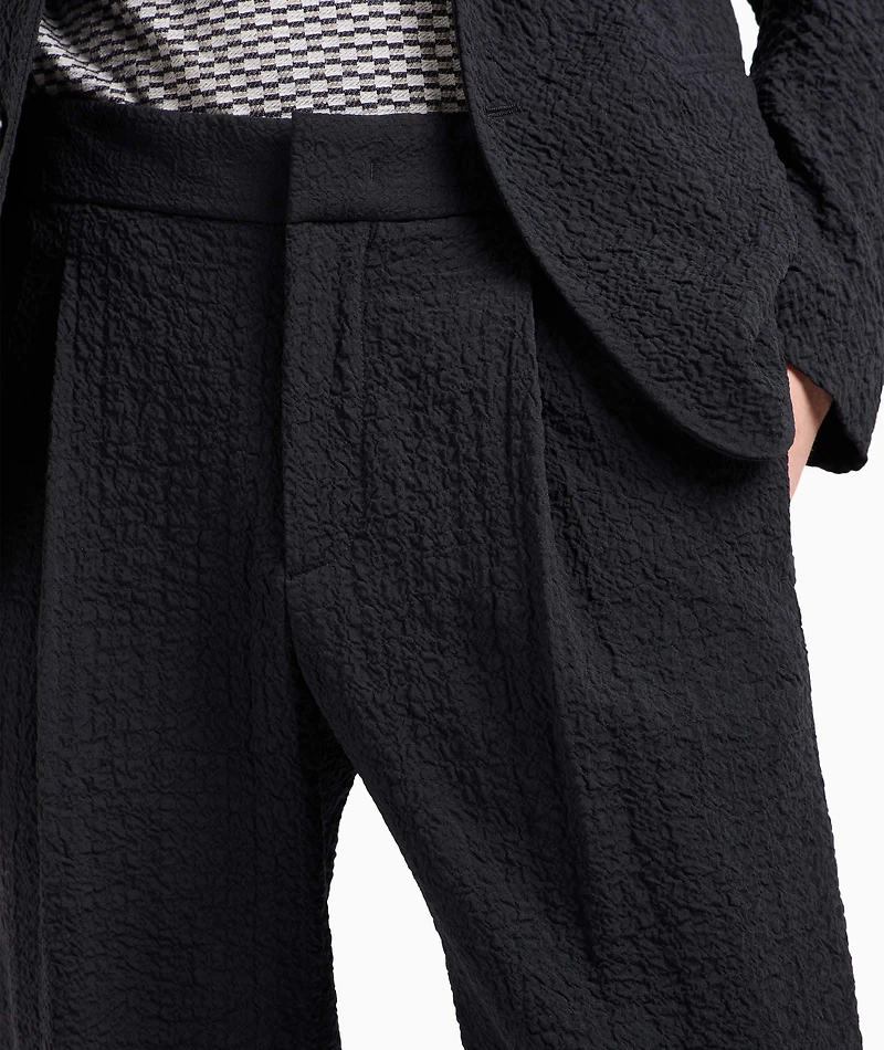 Single-Pleat Stretch-Wool Dress Pants