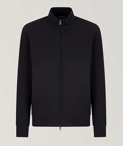 Textured Zip-Up Sweatshirt