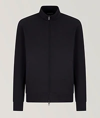 Textured Zip-Up Sweatshirt