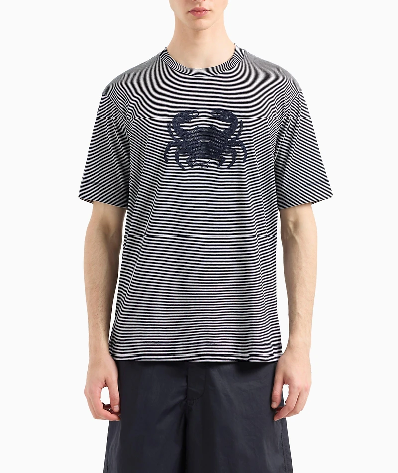 Milleraies Cotton Jacquard Jersey T-Shirt
