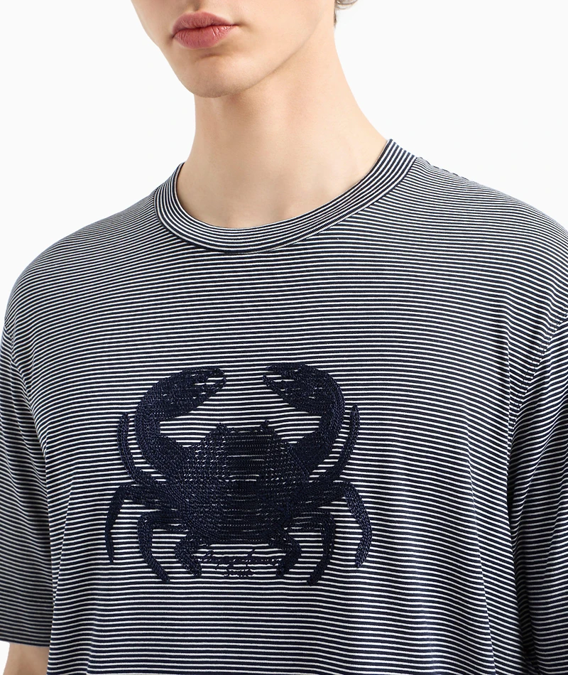 Milleraies Cotton Jacquard Jersey T-Shirt