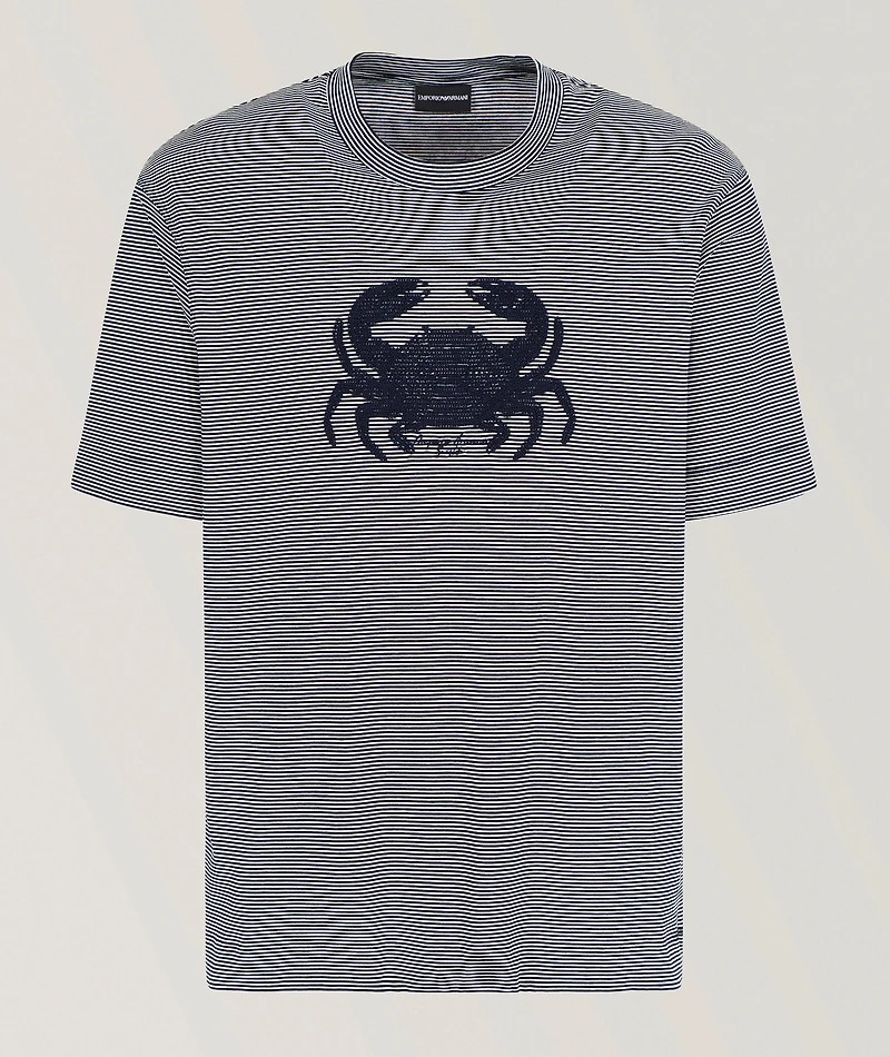 Milleraies Cotton Jacquard Jersey T-Shirt