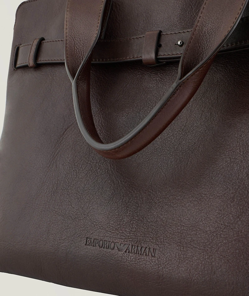 Smooth Leather Duffel Bag