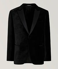 Embossed Velvet Tuxedo Jacket