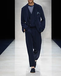Single-Breasted Chevron Sport Jacket