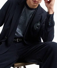 Single-Breasted Chevron Sport Jacket