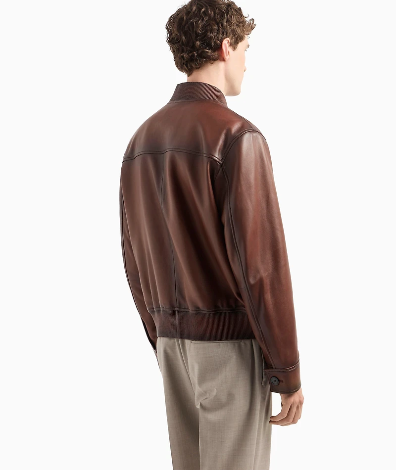 Nappa Leather Bomber Jacket
