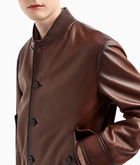 Nappa Leather Bomber Jacket