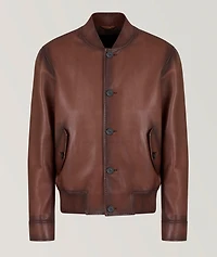 Nappa Leather Bomber Jacket
