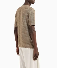 Two-Tone Jacquard Sweater
