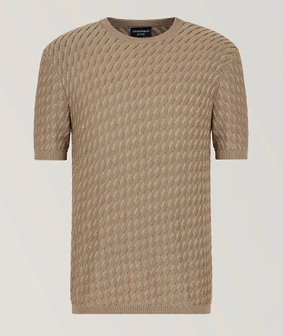 Two-Tone Jacquard Sweater