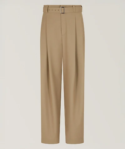 Superfine Tropical Wool Pleated Dress Pants