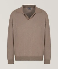 Micro-Jacquard Virgin Wool-Blend Sweater