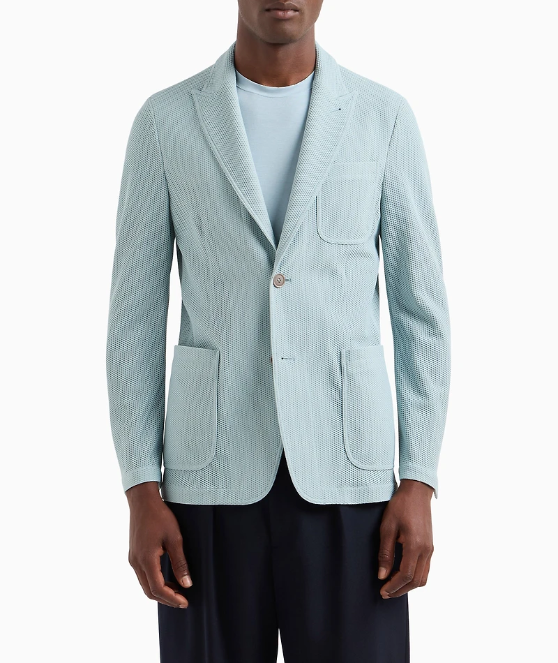 Waffle Single-Breasted Sport Jacket