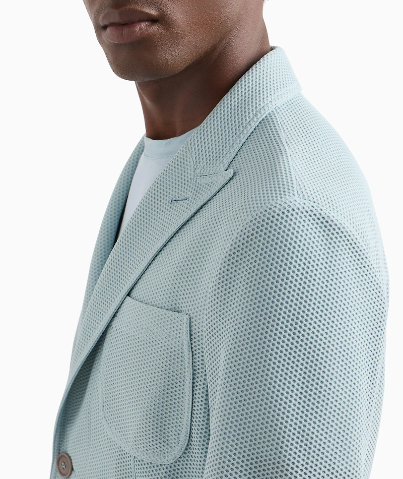 Waffle Single-Breasted Sport Jacket