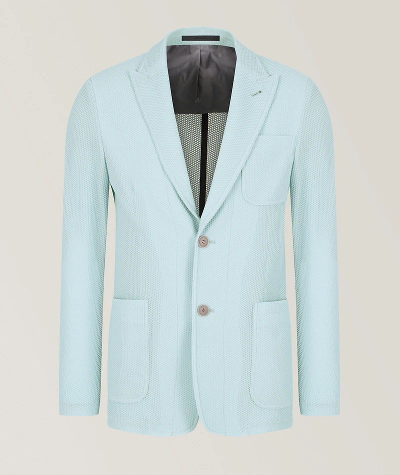 Waffle Single-Breasted Sport Jacket