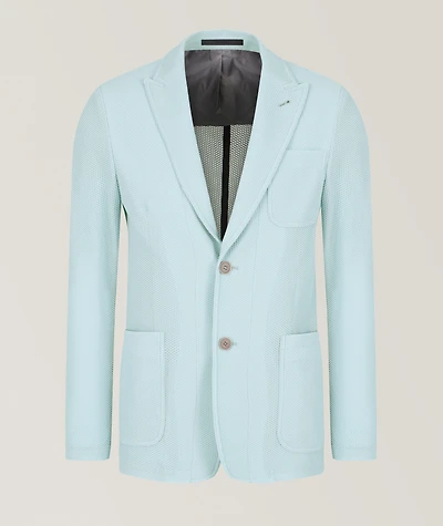 Waffle Single-Breasted Sport Jacket